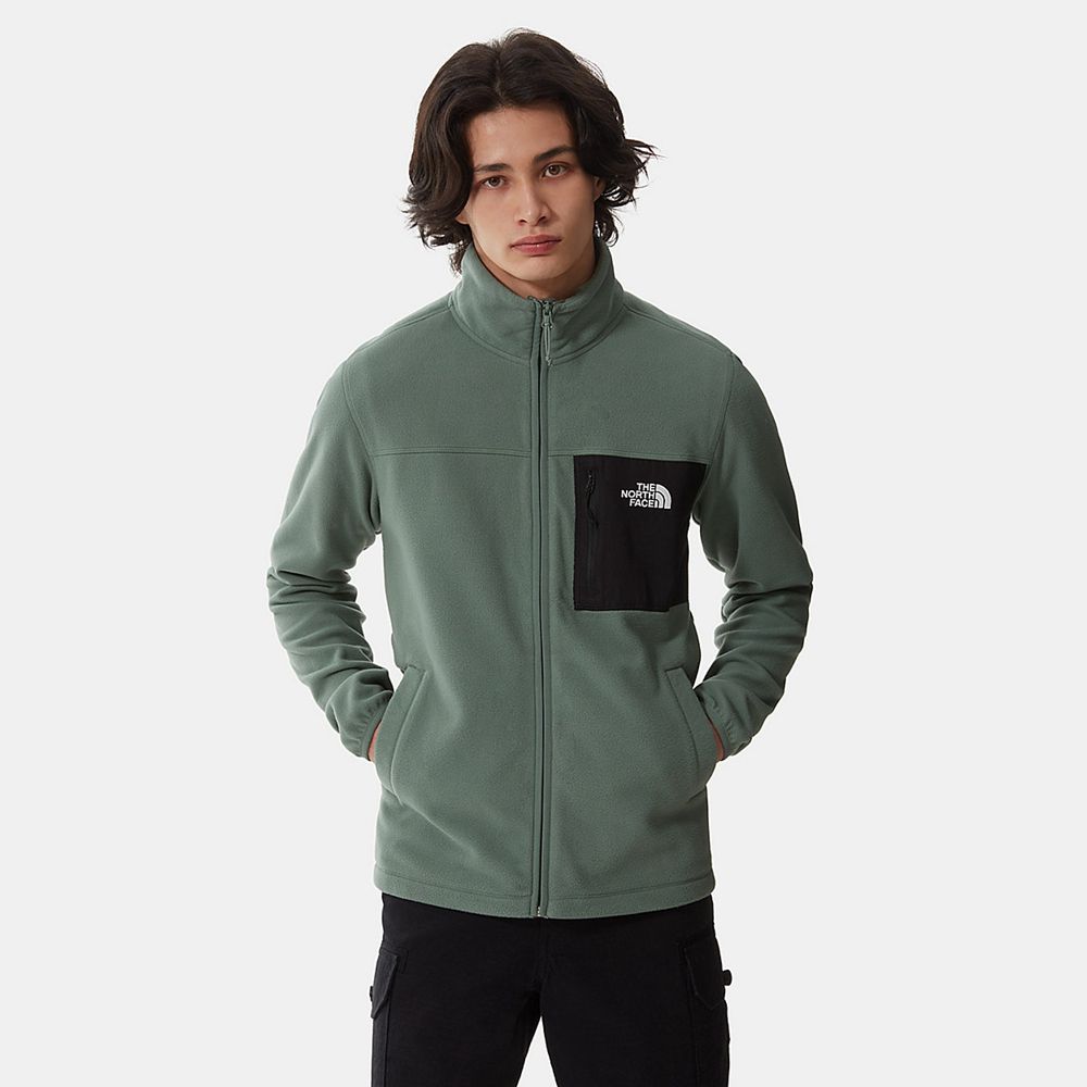 The North Face Fleece Mens Australia - The North Face Homesafe Full-Zip Green (OYC-563798)